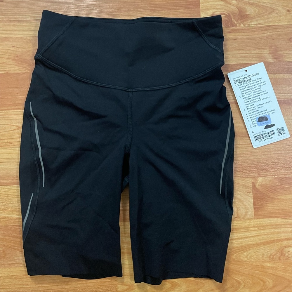 Lululemon Base Pace HR Short 8” Reflective Biker Shorts
